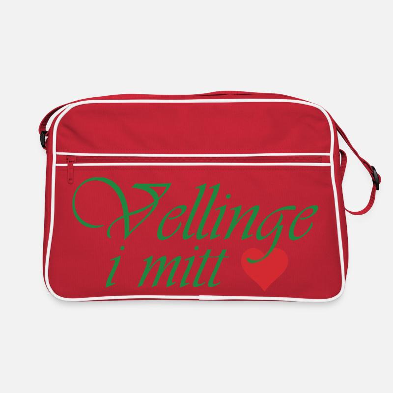 Vellinge dans mon cœur – calligraphie verte Sac Retro