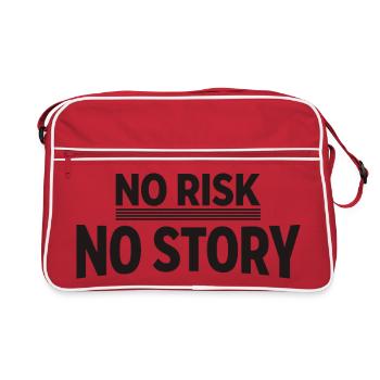 AUCUN RISQUE SANS HISTOIRE Déclaration d’aventure - Sac Retro - rouge/blanc - Devant
