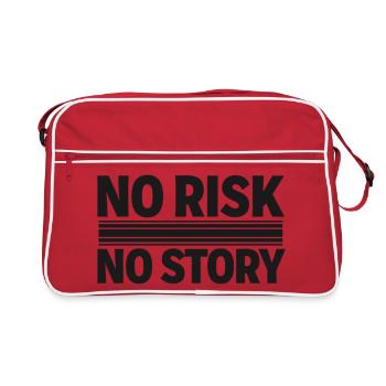AUCUN RISQUE SANS HISTOIRE Déclaration d’aventure - Sac Retro - rouge/blanc - Devant