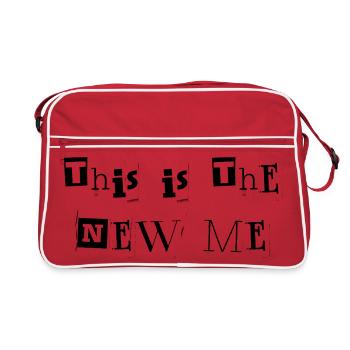 This Is The New Me, New Me Graphic - Retro Bag - red/white - Front