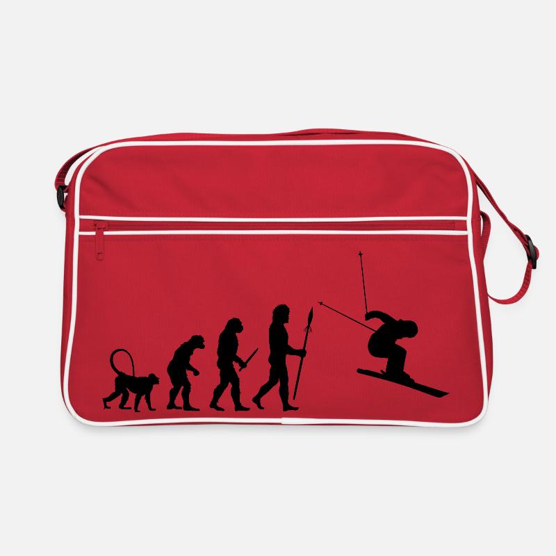 Skifahrer Evolution Retro Tasche