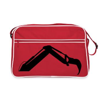 Bras d’excavatrice – Puissance de creusage - Sac Retro - rouge/blanc - Devant