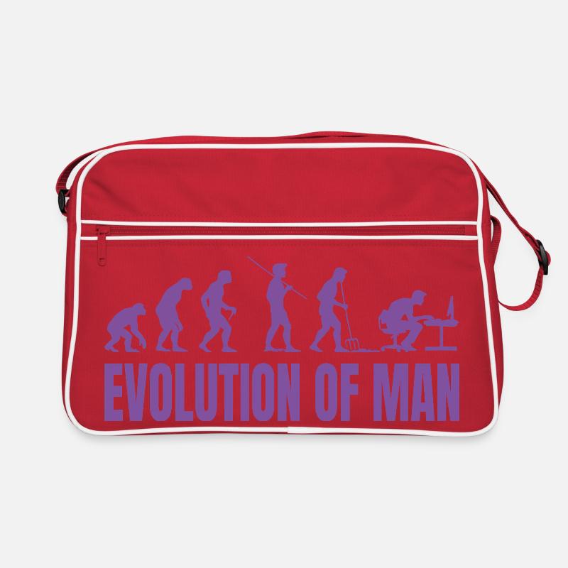 Programmierer Computerfreak Evolution Retro Retro Tasche