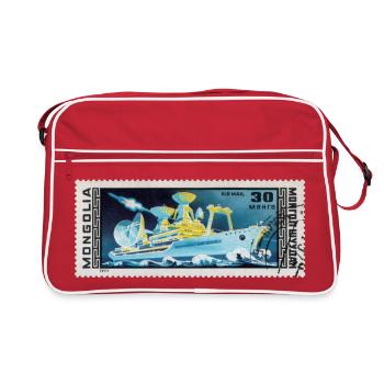 Vaisseau cosmonaute Youri Gagarine - Sac Retro - rouge/blanc - Devant
