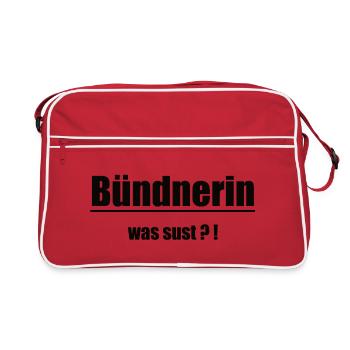 Graubünden woman Was Sust Design - Retro Bag - red/white - Front