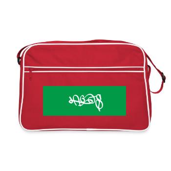 Lagos Nigeria Art Souvenir - Sac Retro - rouge/blanc - Devant