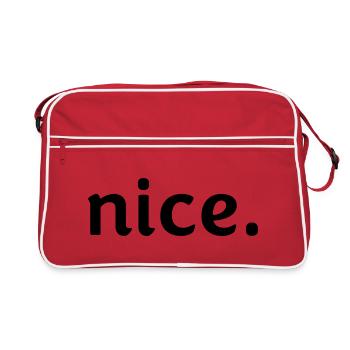 Nice. - Retro Bag - red/white - Front