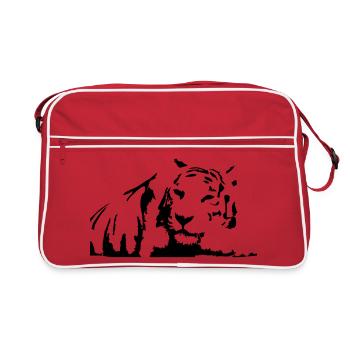 Tiger, White Tiger - Sac Retro - rouge/blanc - Devant