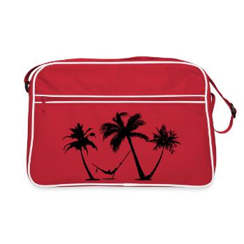 Vacances sous les palmiers - Sac Retro - rouge/blanc - Devant