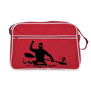 Kayak - Sac Retro - rouge/blanc - Devant