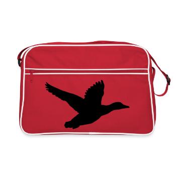 Canard en vol - Sac Retro - rouge/blanc - Devant