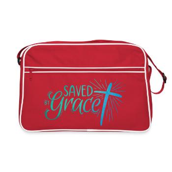 Sauvé par Grace Lettering - Sac Retro - rouge/blanc - Devant