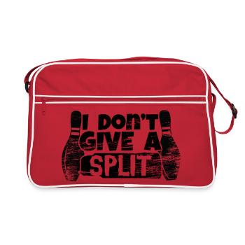 Drôle de dicton de bowling - Sac Retro - rouge/blanc - Devant