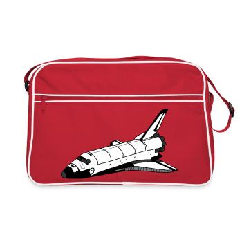 Navette spatiale - Sac Retro - rouge/blanc - Devant
