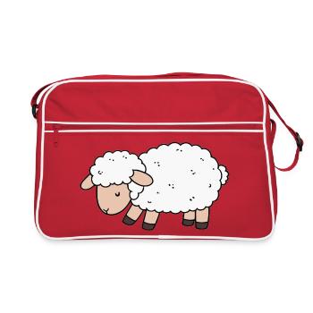 Mouton - Sac Retro - rouge/blanc - Devant