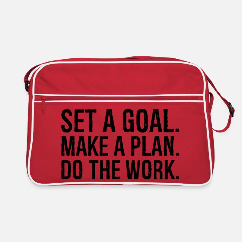 Fixez-vous un objectif, établissez un plan, faites le travail Sac Retro