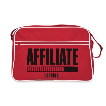Affiliate Loading Online Business Affiliate - Retro Tasche - Rot/Weiß - Vorne
