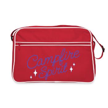 Lettrage Campfire Adventure - Sac Retro - rouge/blanc - Devant