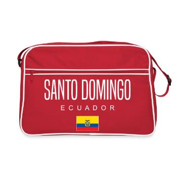 Saint-Domingue Équateur Équatoriens - Sac Retro - rouge/blanc - Devant