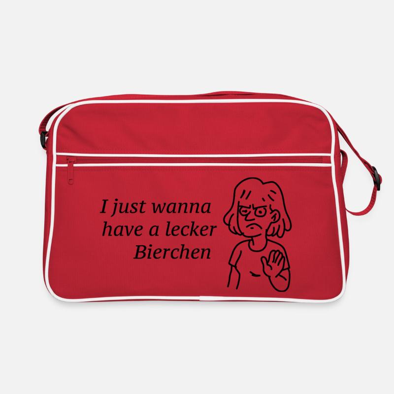 Lecker Bierchen Shirt Retro Tasche