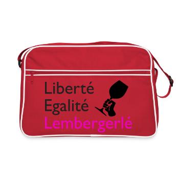 Liberté Egalité Lembergerlé - Retro Tasche - Rot/Weiß - Vorne