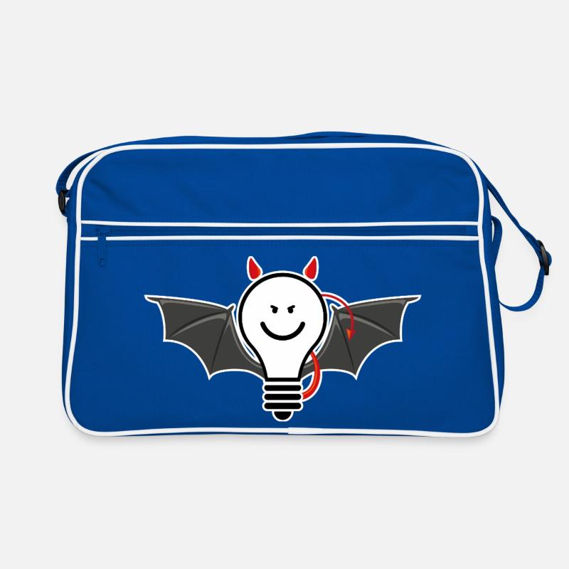 Light bulb with devil horns – cheeky light motif Retro Bag
