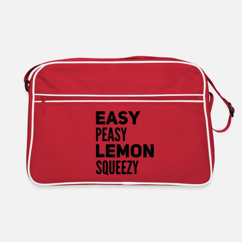 Easy Peasy Lemon Squeezy – Funny Saying Retro Bag