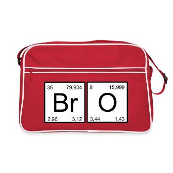 BrO Element Design Chemistry - Retro Bag - red/white - Front