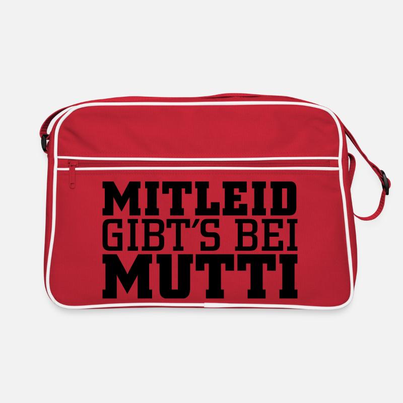 Mitleid gib's bei Mutti Retro Tasche