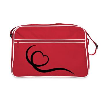 Coeur - Sac Retro - rouge/blanc - Devant