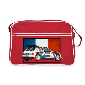 205 Édition Swycar - Sac Retro - rouge/blanc - Devant