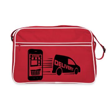 Achats en ligne et livraison de voiture - Sac Retro - rouge/blanc - Devant