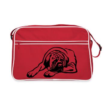 Deutsch Mastiff - Sac Retro - rouge/blanc - Devant