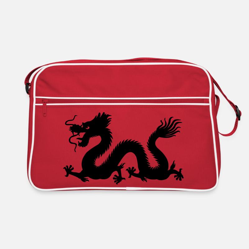 Dragon shadow image year of the dragon Retro Bag