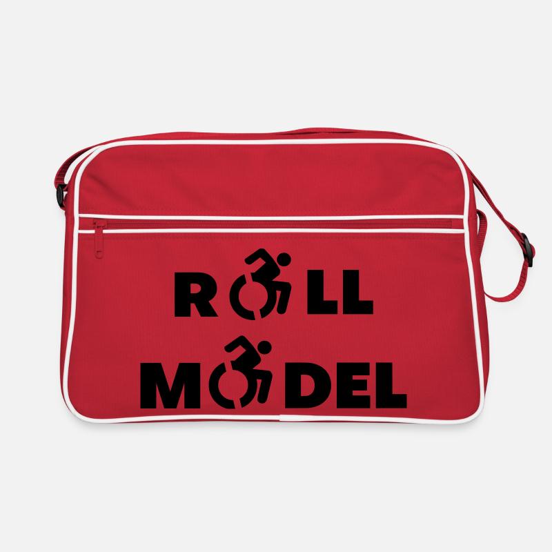 Jeder Rollstuhlfahrer ist ein Vorbild * Retro Tasche