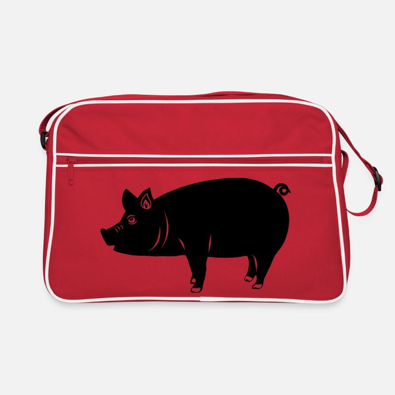 Pig logo Shadow image Retro Bag