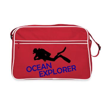 Ocean Explorer - Retro Bag - red/white - Front