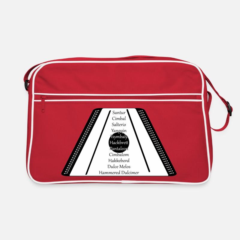 Dulcimer black n white Retro Bag