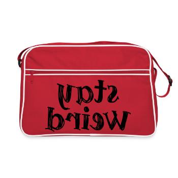 stay weird - Retro Bag - red/white - Front