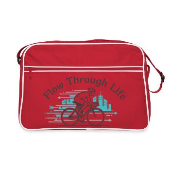 Flux dans la vie - Sac Retro - rouge/blanc - Devant