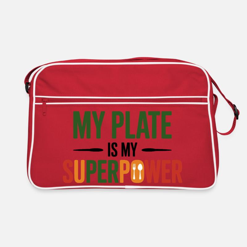 My Plate Is My Superpower Dietitian Expert  Retro Bag