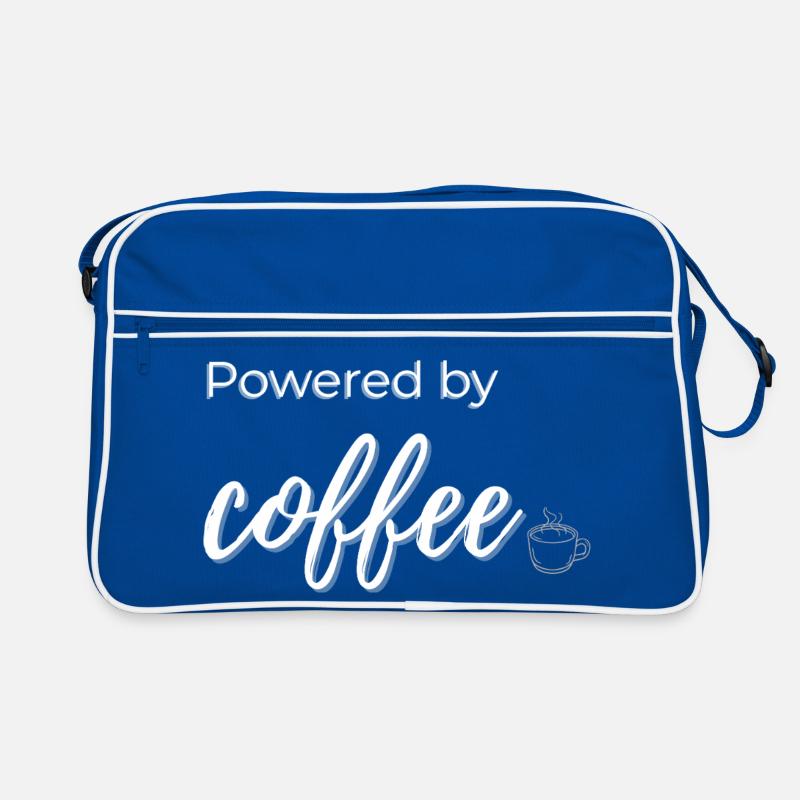 Angetrieben von Kaffee Retro Tasche