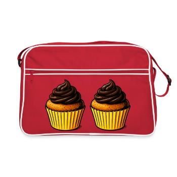 Délice du cupcake - Sac Retro - rouge/blanc - Devant