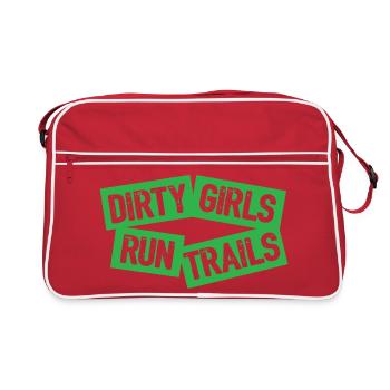 Les filles sales courent sur les sentiers - Sac Retro - rouge/blanc - Devant