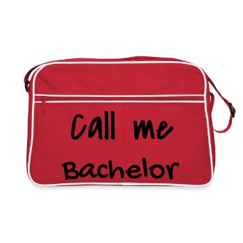 Bachelor Abschluss Promotion Sponsion 2026 - Retro Tasche - Rot/Weiß - Vorne