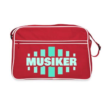 Métier Musicien - Sac Retro - rouge/blanc - Devant