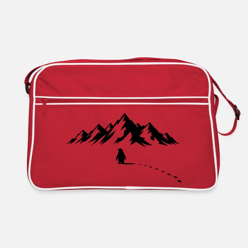 Pinguin Eisberg Retro Tasche