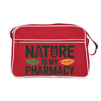 Naturopath Nature Is My Pharmacy Professional - Retro Bag - red/white - Front