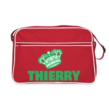 Thierry en roi - Sac Retro - rouge/blanc - Devant