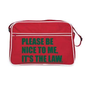 Funny Sarcastic Sarcasm College University School  - Retro Bag - red/white - Front